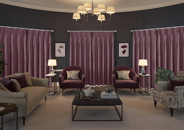Cascade, Claret - Made to Measure Curtains - Image 15